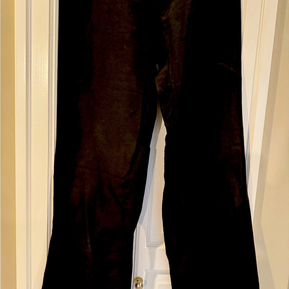 Tommy Bahama Black Linen Silk Straight Leg Pants Size 10